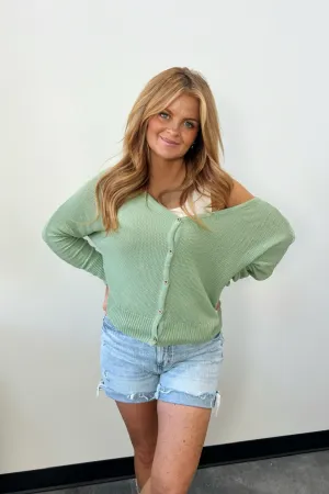 What's The Scoop Sweater ribbed texture Elastic Seamless Design