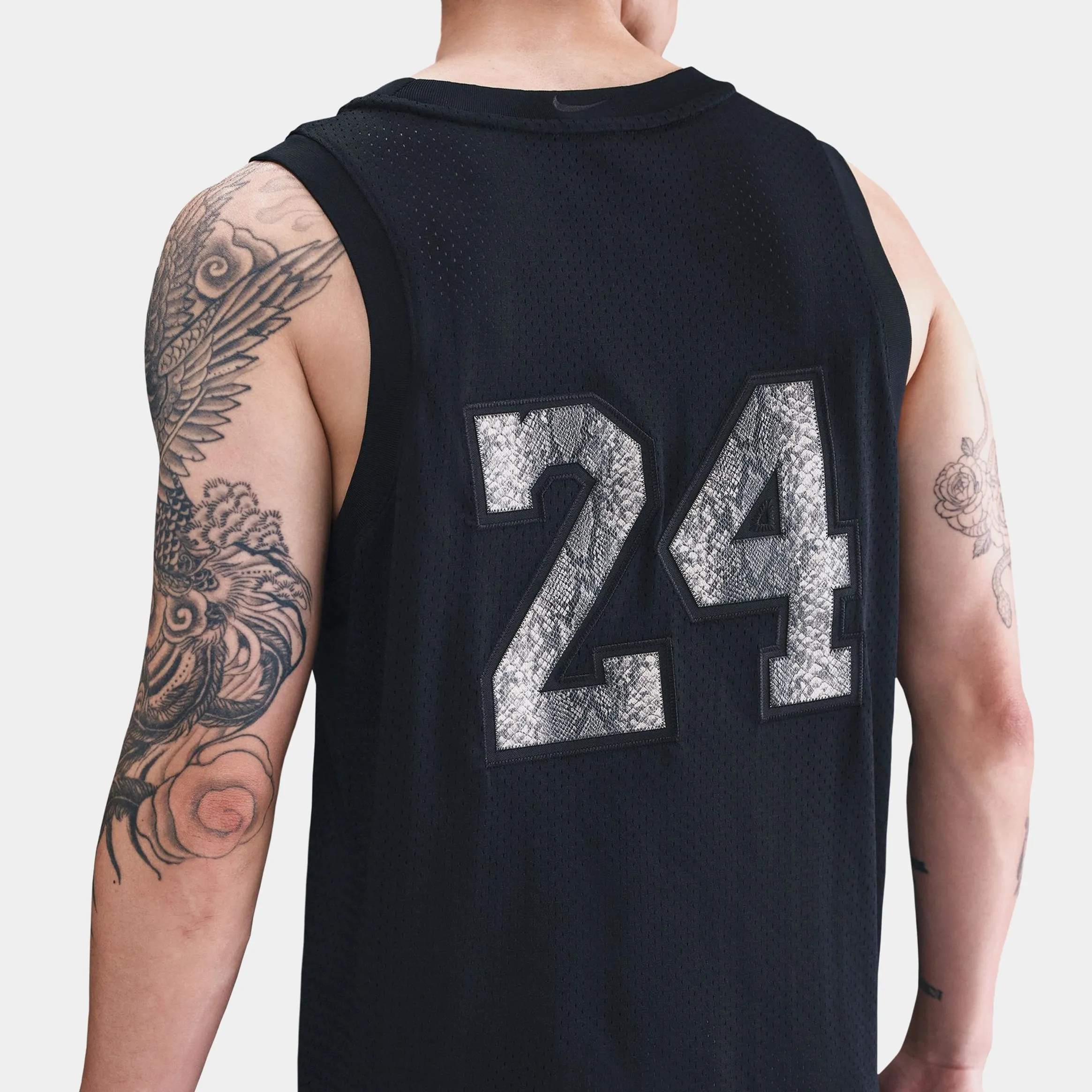 Eco Friendly Recycled Polyester Kobe Bryant Mamba Mens Jersey (Black/Sanddrift)