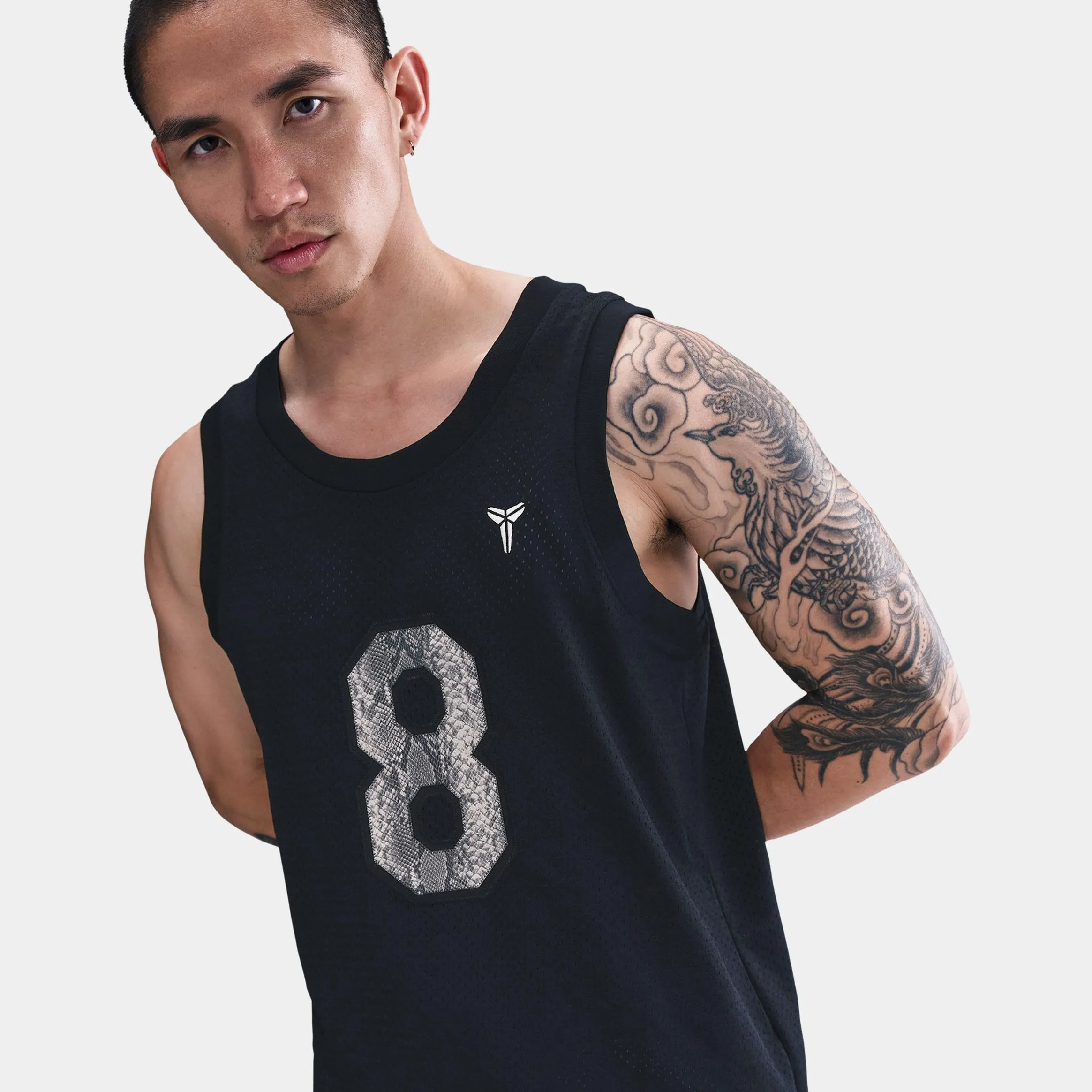 Kobe Bryant Mamba Mens Jersey (Black/Sanddrift) Athletic gear Run Control