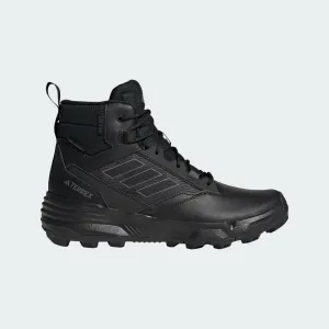 Adjustable Straps adidas TERREX UNITY LEATHER MID RAIN.RDY HIKING SHOES | Core Black  | Men's