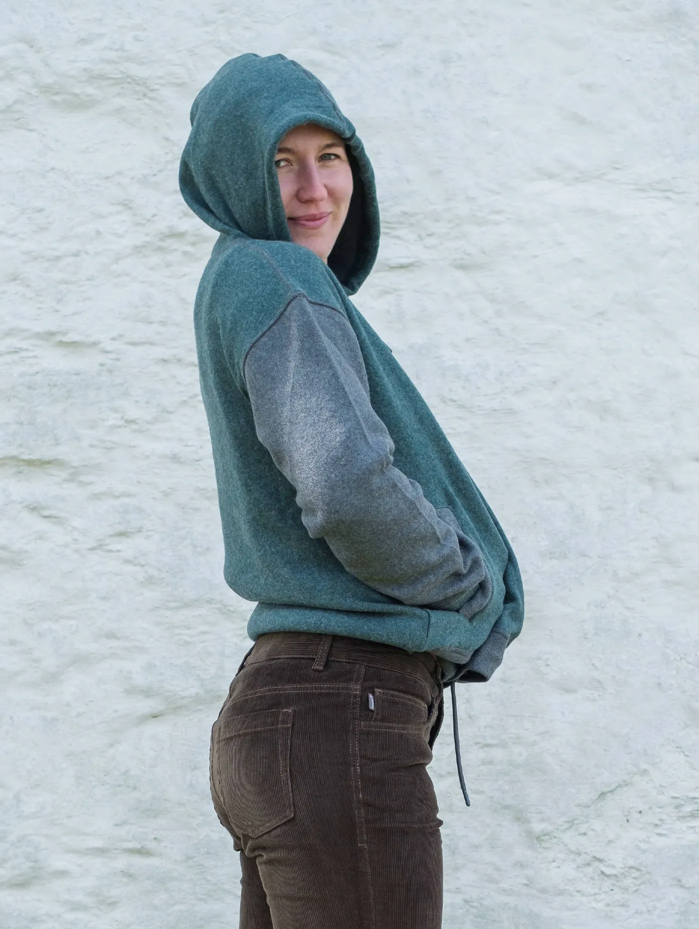 product formal casual harmony Layer Minimal Women's Deri Wool Hoody