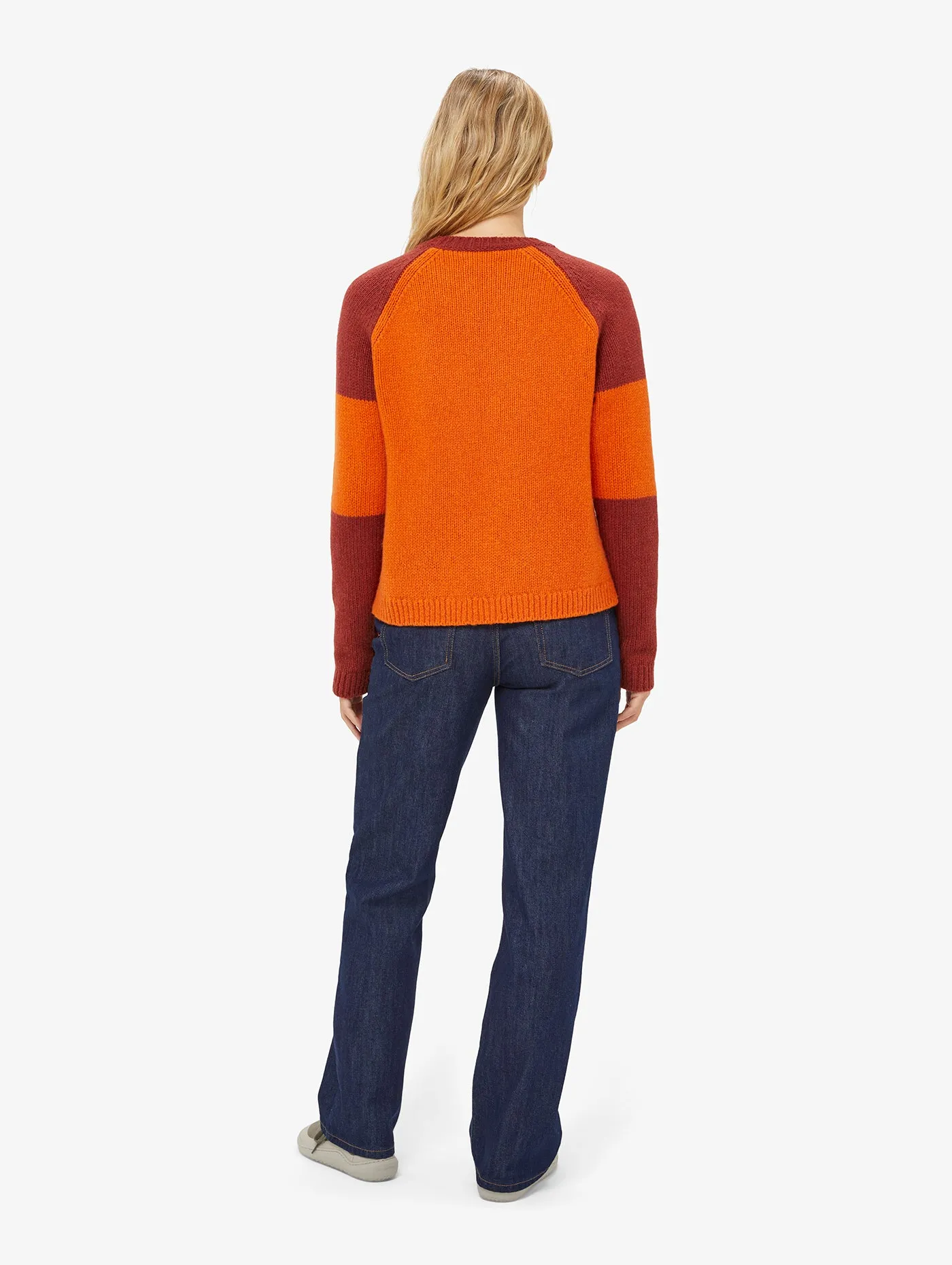 Street-Ready Wear Easy Layer Women's Mabli Knitted Crew Neck Sweater