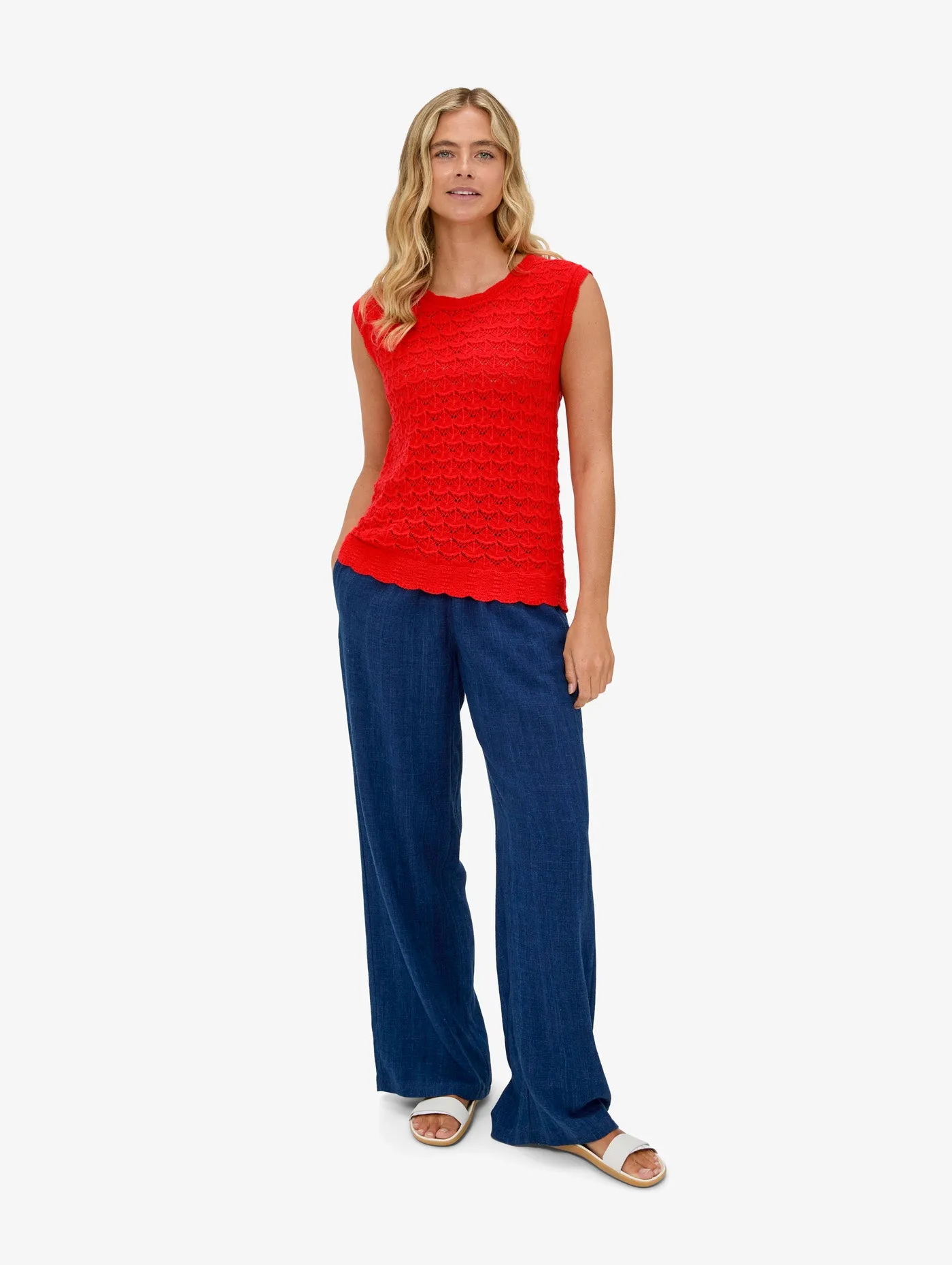 Cozy Coverage appropriate for parties Women's Rosen Knitted Tank Top