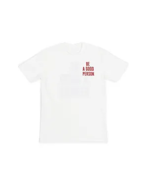 Mini Logo T-Shirt - Cream/Red funky cycling outfit