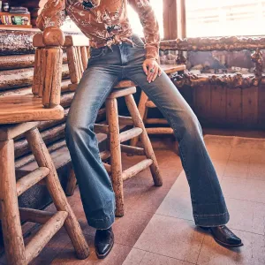 Wrangler Retro Women's High Rise Trouser in Shelby Minimalist Eco Friendly