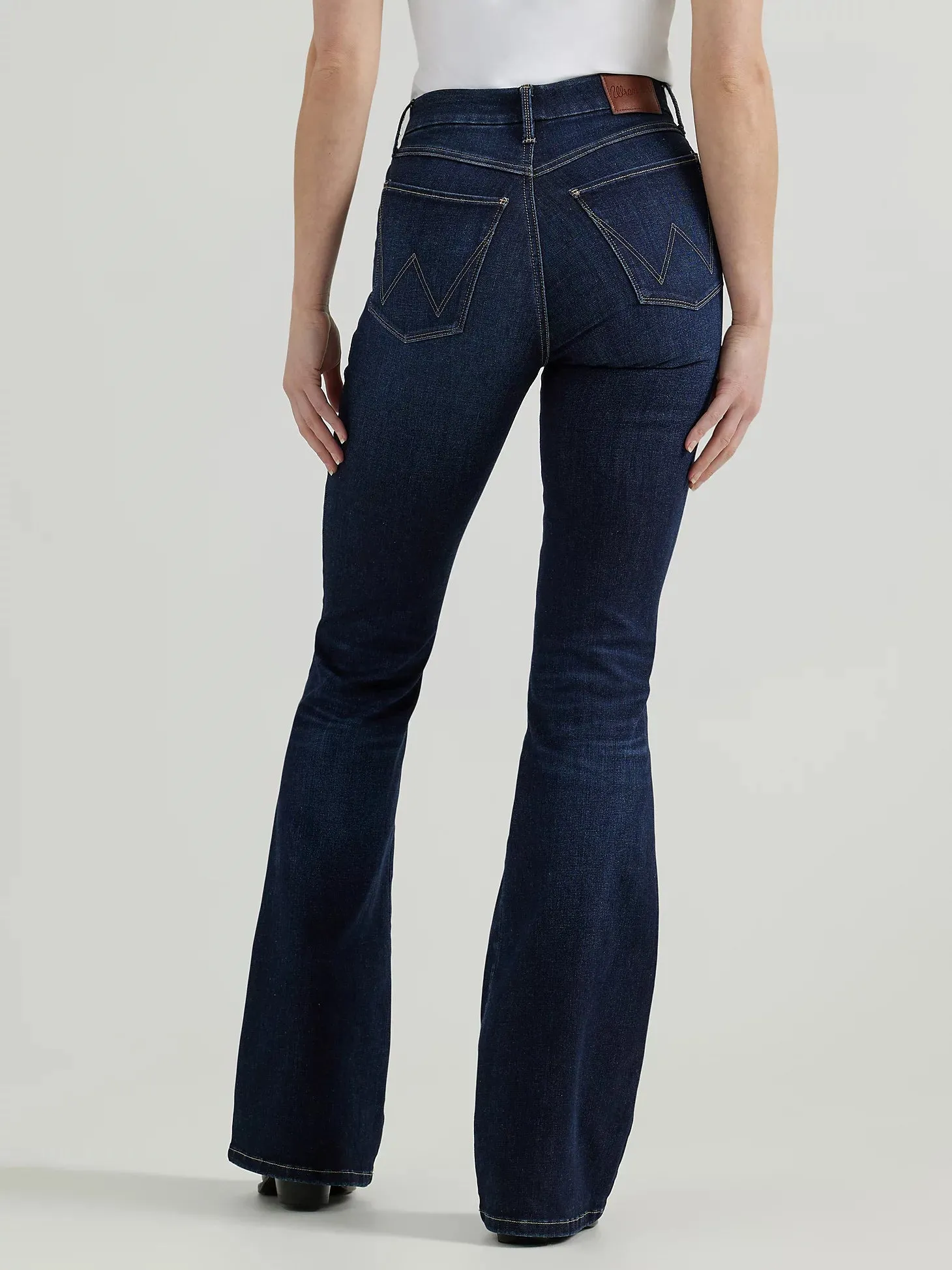 Relax Mode Wrangler Women's Bespoke High Rise Flare Jean in Madilyn