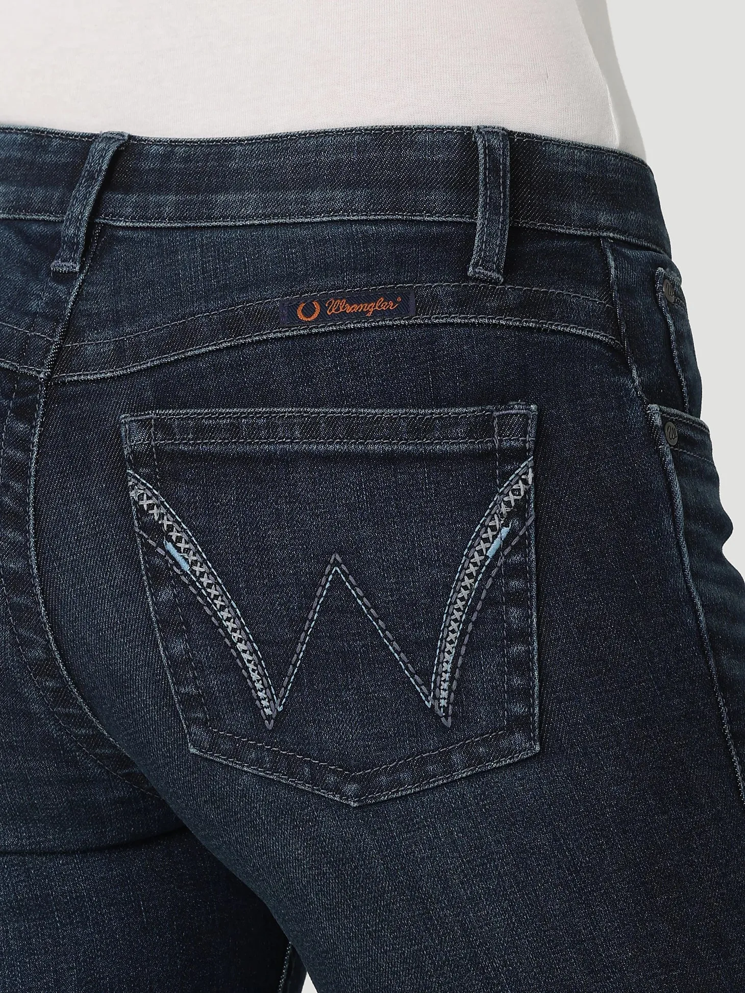 Wrangler Women's Q-Baby Ultimate Riding Jean in Sara Clean Shape Recycled Fiber Content