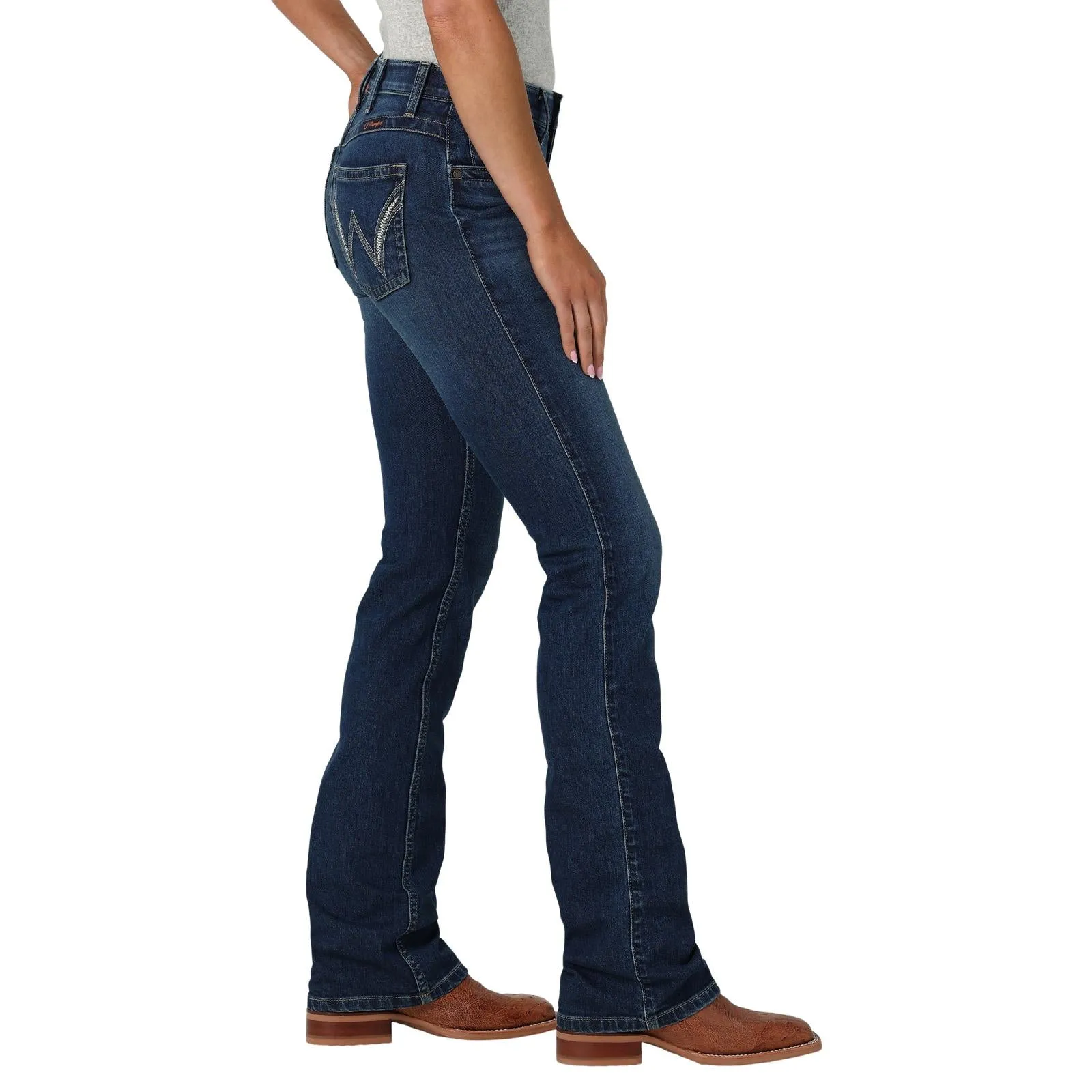 Wrangler Women's Q-Baby Ultimate Riding Jean in Shirley Garment Dyed Technique