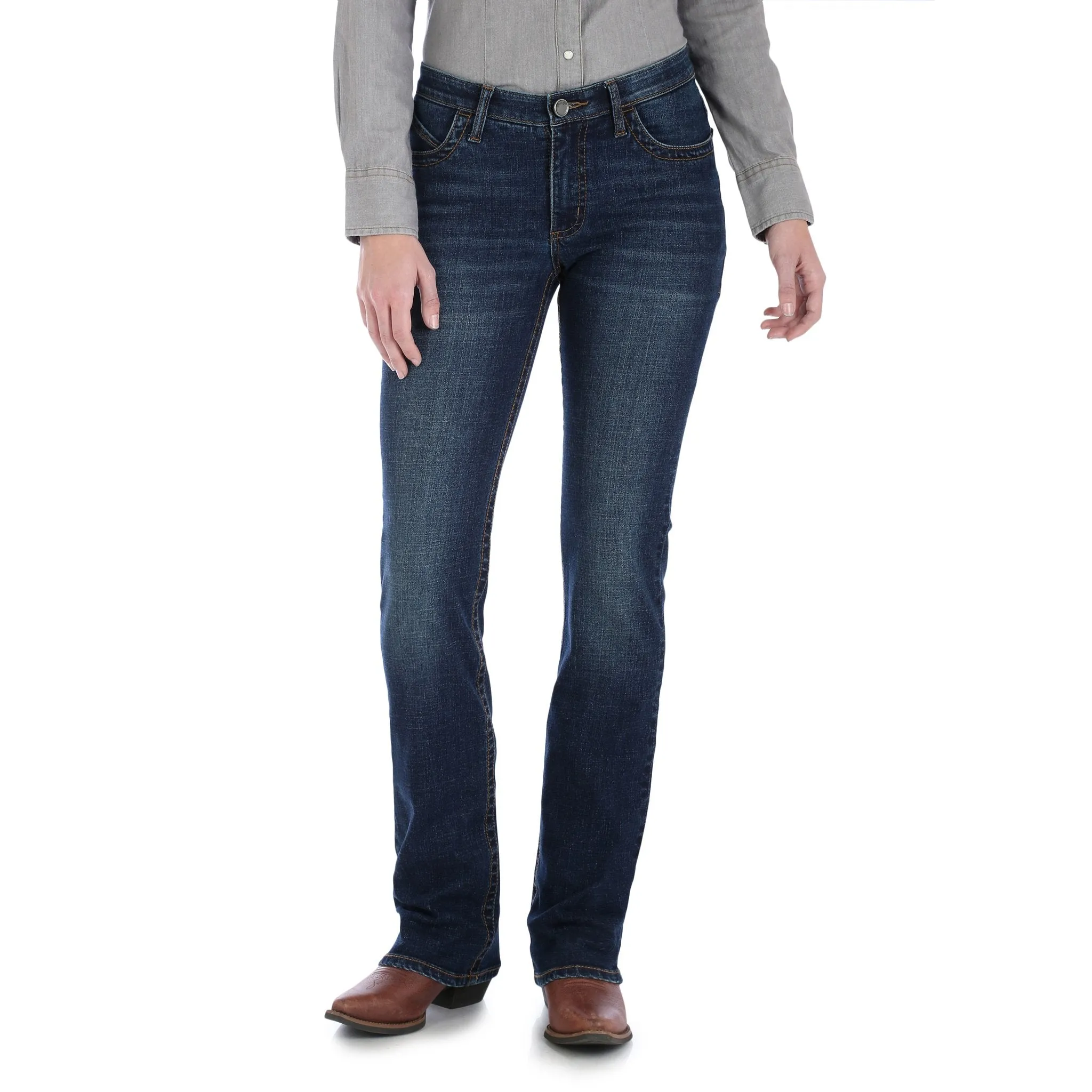 No Fuss Style Dynamic Style Wrangler Women's Willow Ultimate Riding Jean in Lovette
