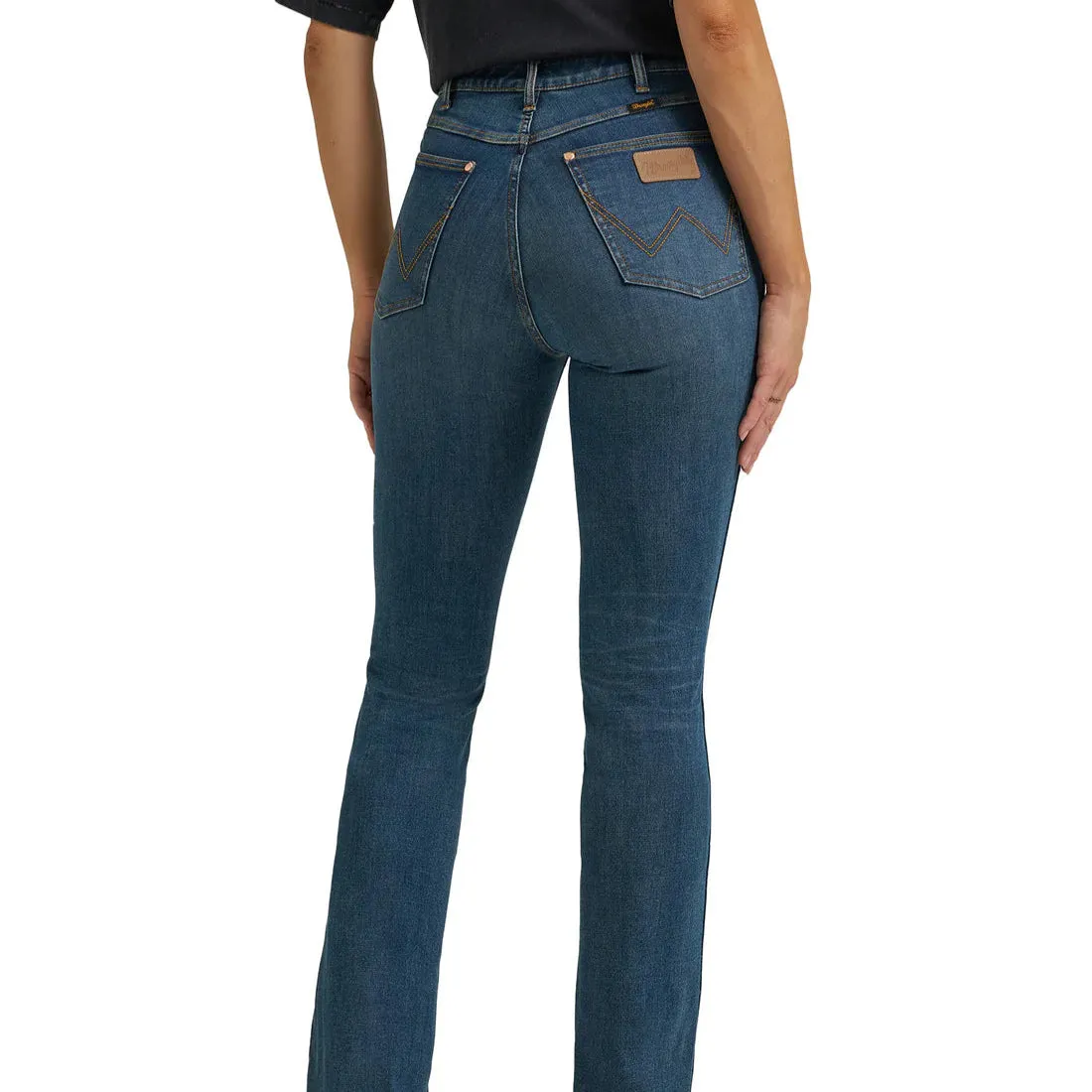 Wrangler x Lainey Wilson High Rise Boot Huggers in Boho Wash Timeless Design