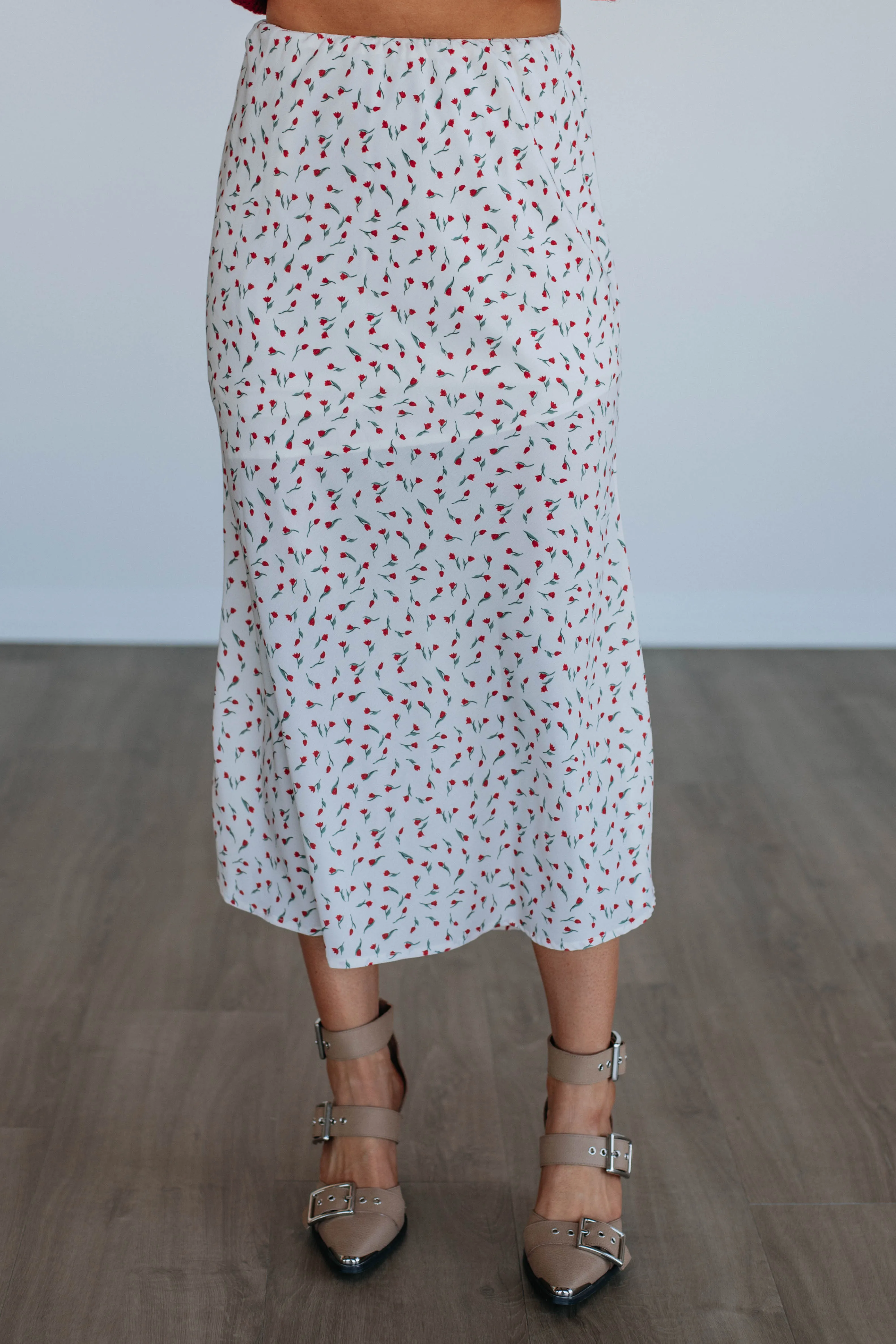 Sturdy Waistband Avianna Floral Skirt