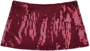 kids' style Ventilated Back Panels Sequin Mini Skirt