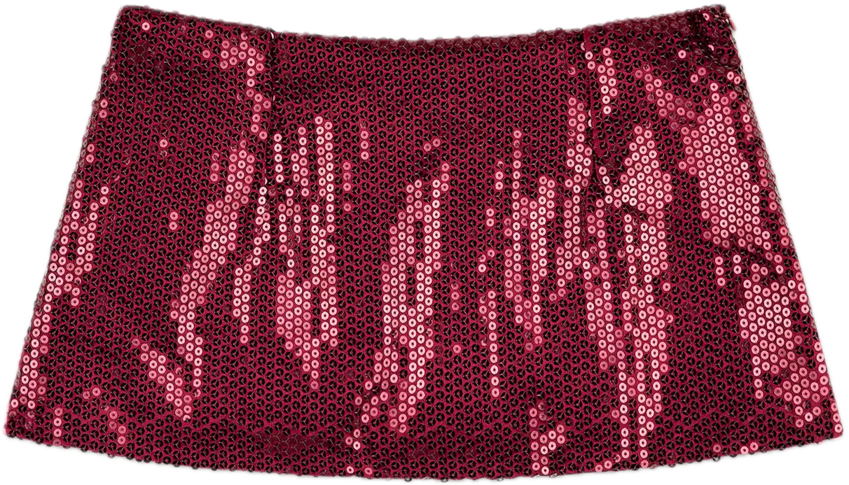 Sequin Mini Skirt Minimal Design Effortless Style