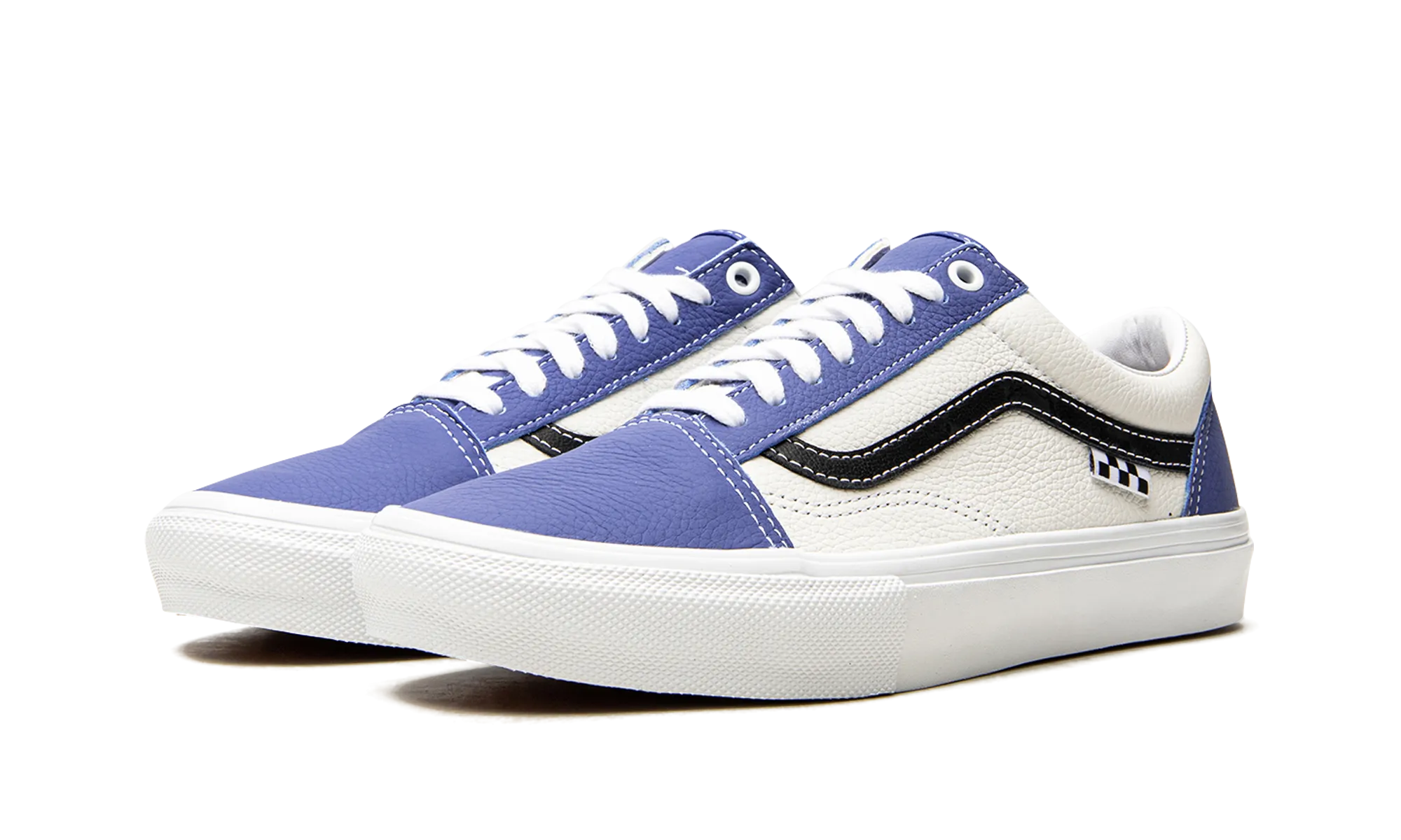 Flexible Fit Frequent Travelers Skate Old Skool "Sport Leather - Blue / White"