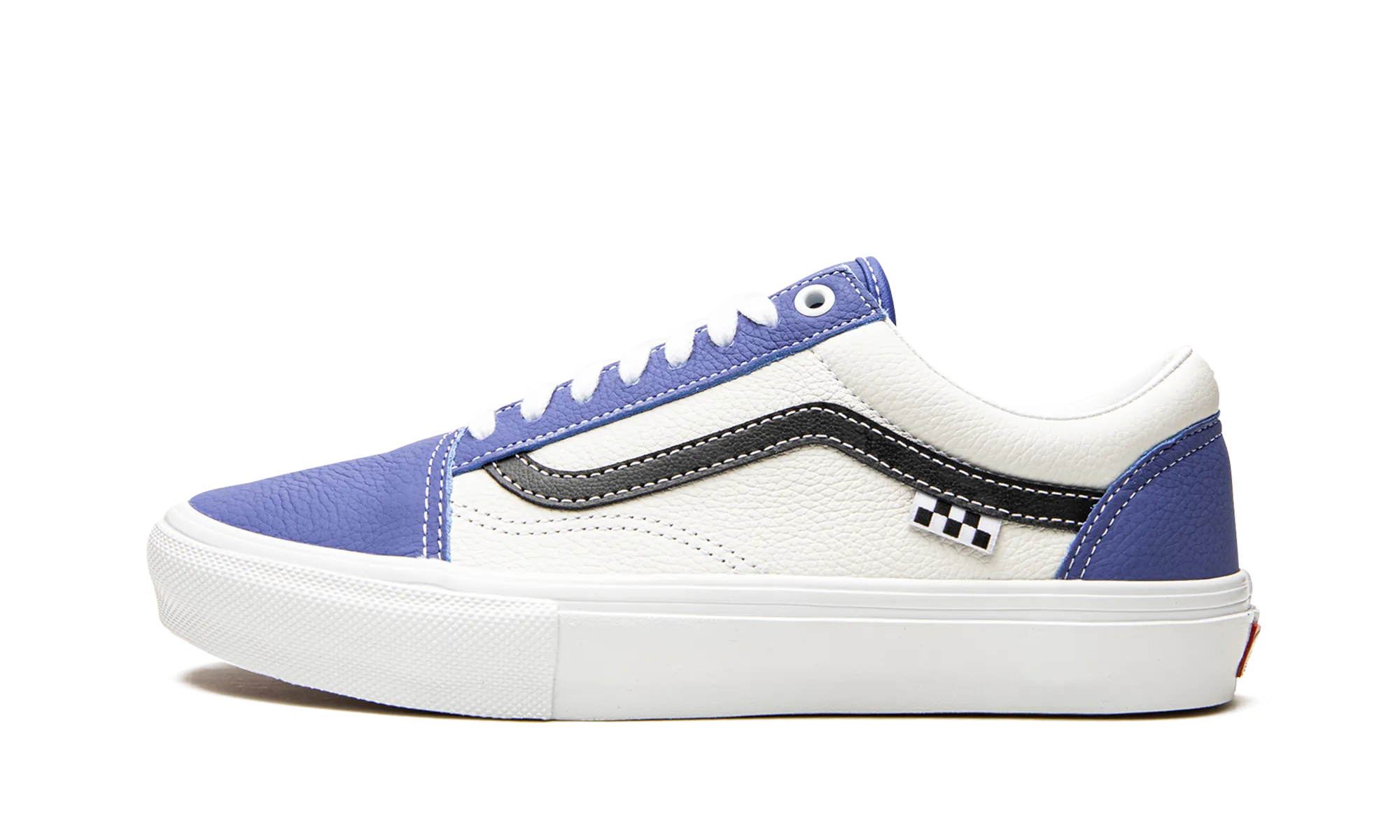 Couple Pair Comfortable fit Skate Old Skool "Sport Leather - Blue / White"